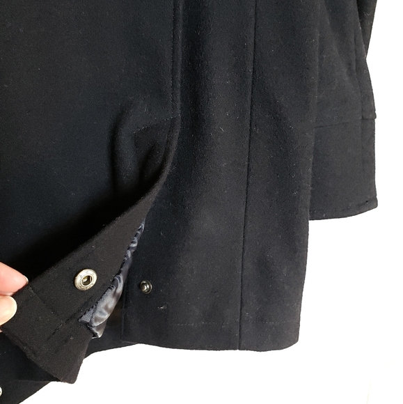 Brooks Brothers 346 Black Wool Walking Coat - Picture 4 of 4